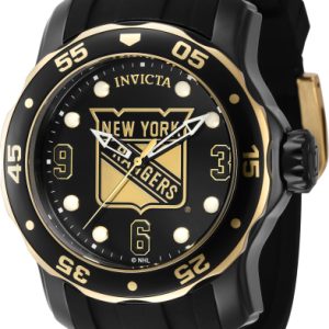 Invicta Herrklocka 42324 NHL Svart/Stål Ø48 mm