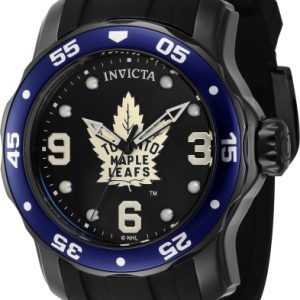 Invicta Herrklocka 42648 NHL Svart/Stål Ø48 mm