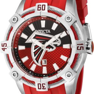 Invicta Herrklocka 43326 NFL Röd/Stål Ø52 mm