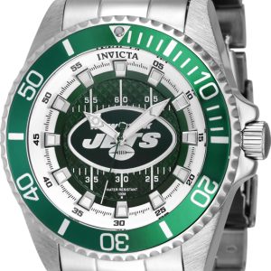 Invicta Herrklocka 43331 NFL Grön/Stål Ø52 mm