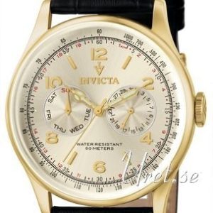 Invicta Herrklocka 6750 Vintage Vit/Läder Ø44 mm