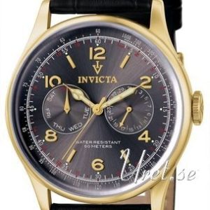 Invicta Herrklocka 6751 Vintage Blå/Läder Ø44 mm