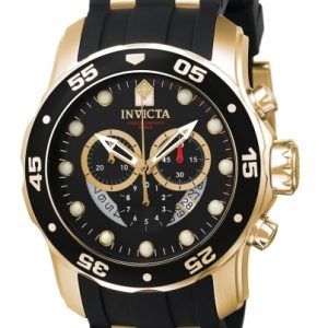 Invicta Herrklocka 6981 Pro Diver Svart/Gulguldtonat stål Ø48.8 mm