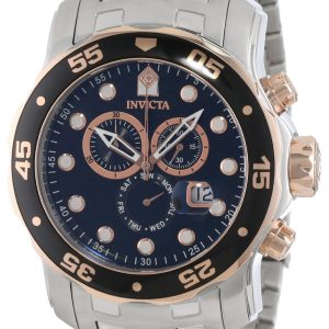 Invicta Herrklocka 80036 Pro Diver Svart/Stål Ø48 mm