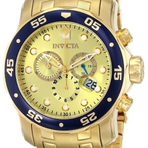 Invicta Herrklocka 80068 Pro Diver Champagnefärgad/Gulguldtonat