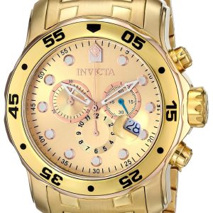 Invicta Herrklocka 80071 Pro Diver Gulguldstonad/Gulguldtonat stål