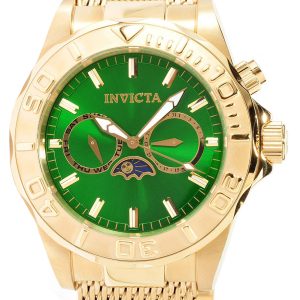 Invicta Herrklocka 80324 Pro Diver Grön/Gulguldtonat stål Ø44 mm