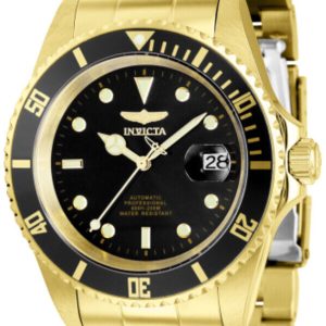 Invicta Herrklocka 8929OBXL Pro Diver Svart/Gulguldtonat stål Ø43 mm