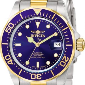 Invicta Herrklocka 9310 Pro Diver Blå/Gulguldtonat stål Ø40 mm