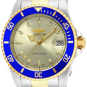 Invicta Herrklocka ILE8928OBA Pro Diver Gulguldstonad/Gulguldtonat