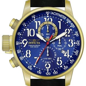 Invicta I-Force Herrklocka 24737 Blå/Läder Ø46 mm