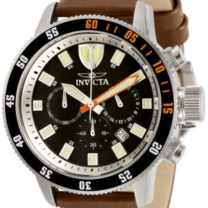 Invicta I-Force Herrklocka 31394 Svart/Läder Ø46 mm