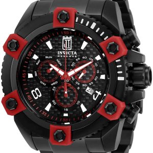 Invicta Jason Taylor Herrklocka 33993 Svart/Stål Ø56 mm