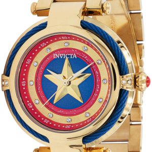 Invicta Marvel Damklocka 36952 Flerfärgad/Gulguldtonat stål Ø40 mm