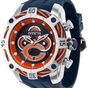 Invicta Nfl Herrklocka 35818 Blå/Gummi Ø52 mm