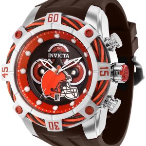 Invicta Nfl Herrklocka 35820 Brun/Gummi Ø52 mm