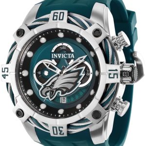 Invicta Nfl Herrklocka 35861 Grön/Gummi Ø52 mm