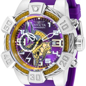 Invicta Nfl Herrklocka 35868 Lila/Kolfiber Ø52 mm