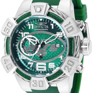 Invicta Nfl Herrklocka 35870 Grön/Kolfiber Ø52 mm