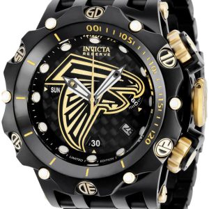 Invicta Nfl Herrklocka 36157 Svart/Stål Ø51 mm