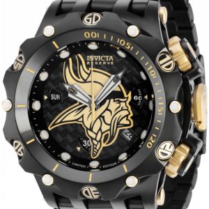 Invicta Nfl Herrklocka 36171 Svart/Stål Ø51 mm