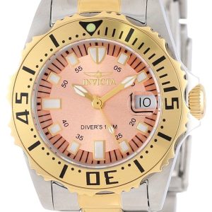 Invicta Pro Diver Damklocka 14370 Roséguldstonad/Gulguldtonat stål