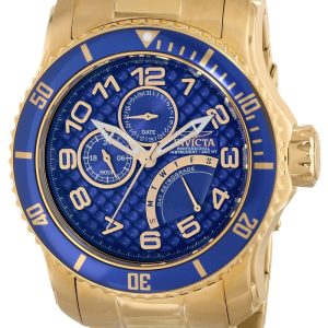 Invicta Pro Diver Herrklocka 15342 Blå/Gulguldtonat stål Ø48.8 mm