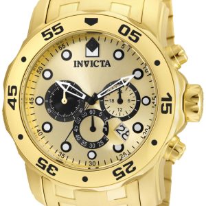 Invicta Pro Diver Herrklocka 24850 Gulguldstonad/Gulguldtonat stål