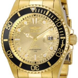 Invicta Pro Diver Herrklocka 30025 Gulguldstonad/Gulguldtonat stål