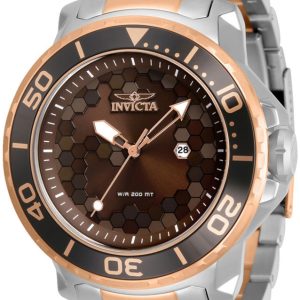 Invicta Pro Diver Herrklocka 30566 Brun/Roséguldstonat stål Ø52 mm