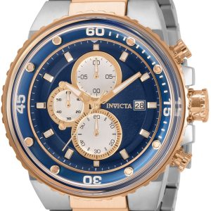 Invicta Pro Diver Herrklocka 31523 Blå/Roséguldstonat stål Ø48 mm