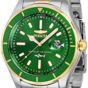 Invicta Pro Diver Herrklocka 35598 Grön/Gulguldtonat stål Ø46 mm