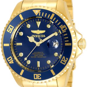 Invicta Pro Diver Herrklocka 35726 Blå/Gulguldtonat stål Ø47 mm