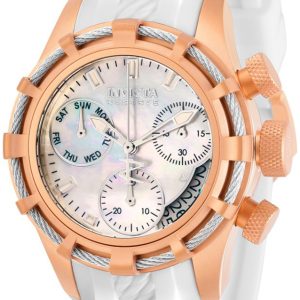 Invicta Reserve Damklocka 30534 Vit/Roséguldstonat stål Ø40 mm