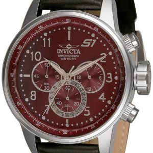 Invicta S1 Rally Herrklocka 30915 Röd/Läder Ø46 mm