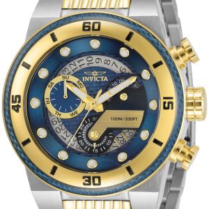 Invicta S1 Rally Herrklocka 33284 Blå/Gulguldtonat stål Ø51 mm