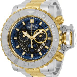 Invicta Sea Hunter Herrklocka 30907 Blå/Gulguldtonat stål Ø58 mm