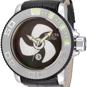 Invicta Sea Hunter Herrklocka 34781 Svart/Läder Ø58 mm