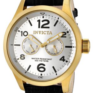 Invicta Specialty Herrklocka 12172 Silverfärgad/Läder Ø48 mm