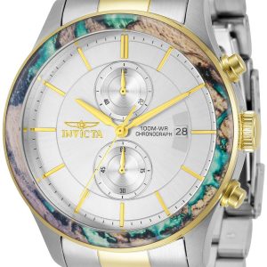 Invicta Specialty Herrklocka 34061 Silverfärgad/Gulguldtonat stål