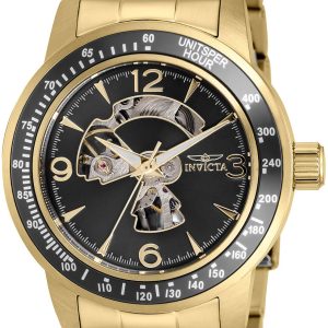 Invicta Specialty Herrklocka 38556 Svart/Gulguldtonat stål Ø45 mm