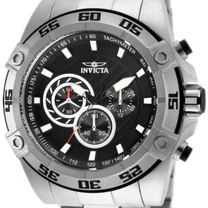 Invicta Speedway Herrklocka 25533 Svart/Stål Ø52 mm