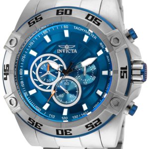 Invicta Speedway Herrklocka 25534 Blå/Stål Ø52 mm