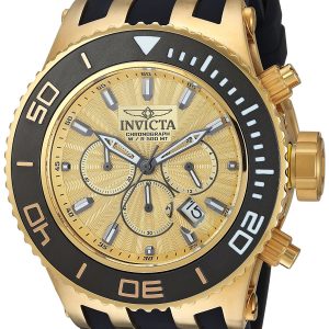 Invicta Subaqua Herrklocka 24252 Gulguldstonad/Gummi Ø52 mm