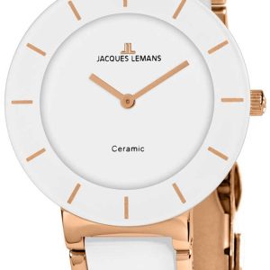 Jacques Lemans 1-1866D Monaco Vit/Roséguldstonat stål Ø38 mm