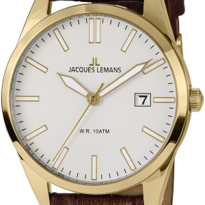 Jacques Lemans 1-2002O Vienna Vit/Läder Ø40 mm