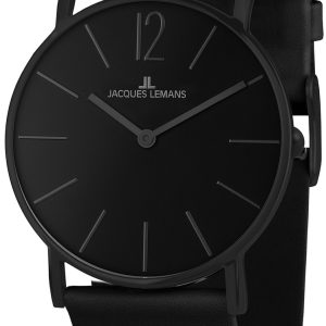 Jacques Lemans 1-2030K York Svart/Läder Ø40 mm