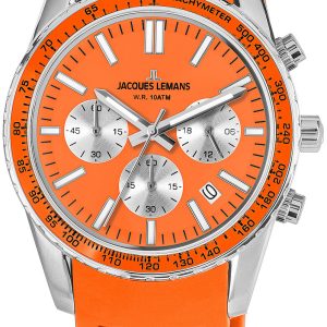 Jacques Lemans 1-2059F Liverpool Orange/Gummi Ø39 mm