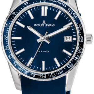 Jacques Lemans 1-2060C Liverpool Blå/Gummi Ø39 mm