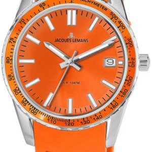 Jacques Lemans 1-2060F Liverpool Orange/Gummi Ø39 mm